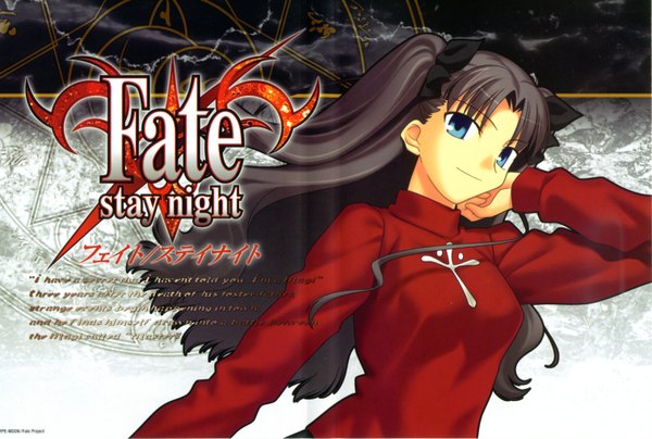 Anime picture 6036x4072 with fate (series) fate/stay night studio deen type-moon toosaka rin highres