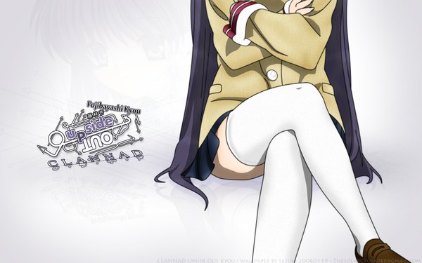 Anime picture 1920x1200 with clannad key (studio) fujibayashi kyou highres wide image