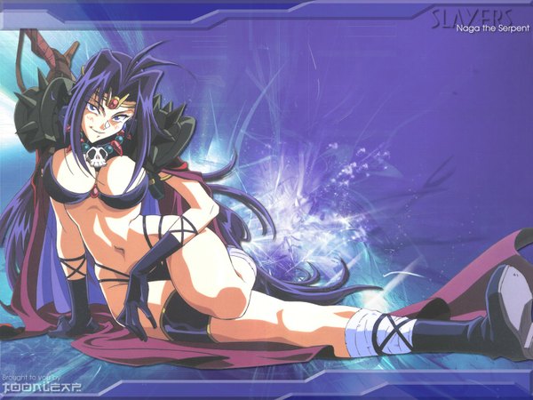 Anime picture 1600x1200 with slayers j.c. staff naga the serpent highres breasts light erotic huge breasts