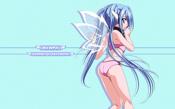 Anime picture 1920x1200 with sora no otoshimono nymph (sora no otoshimono) highres light erotic wide image