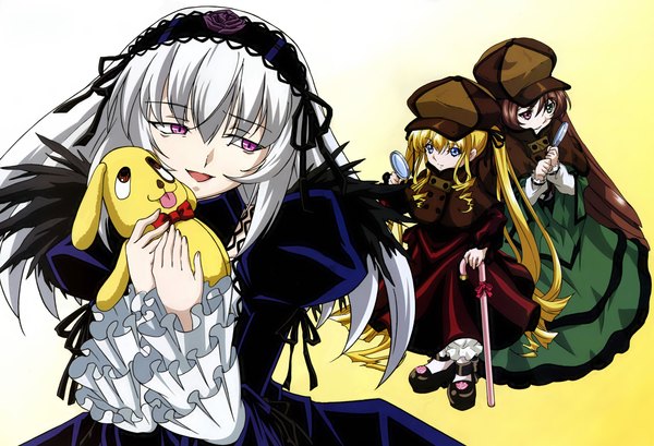 Anime picture 2000x1366 with rozen maiden suigintou shinku suiseiseki tamura masafumi highres lolita fashion