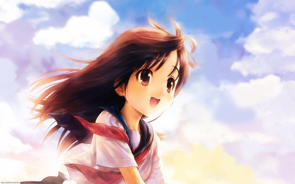 Anime picture 1920x1200 with goto p highres wide image sky