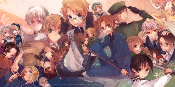 Anime picture 1560x780 with axis powers hetalia studio deen united kingdom (hetalia) japan (hetalia) america (hetalia) russia (hetalia) prussia (hetalia) china (hetalia) germany (hetalia) north italy (hetalia) spain (hetalia) belarus (hetalia) south italy (hetalia) liechtenstein (hetalia) ukraine (hetalia) switzerland (hetalia) lithuania (hetalia) latvia (hetalia) belgium (hetalia) gilbird