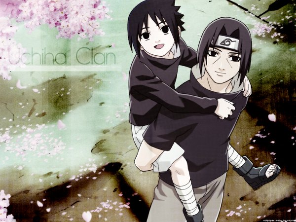 Anime picture 1024x768 with naruto studio pierrot naruto (series) uchiha sasuke uchiha itachi akatsuki