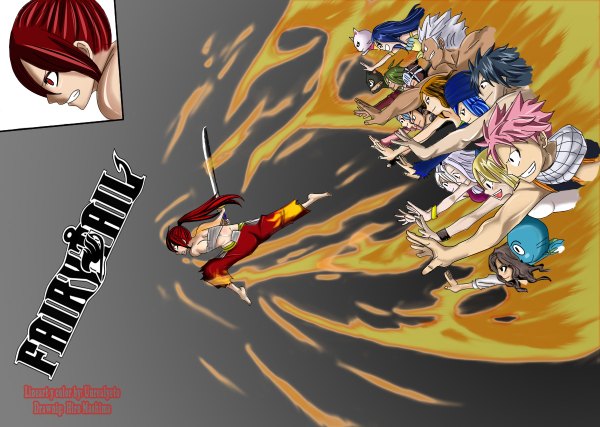 Anime picture 1200x854 with fairy tail lucy heartfilia erza scarlet natsu dragneel gray fullbuster wendy marvell juvia lockser happy (fairy tail) mirajane strauss gajeel redfox charle (fairy tail) levy mcgarden lisanna strauss cana alberona panther lily elfman strauss evergreen freed justine bickslow unrealyeto