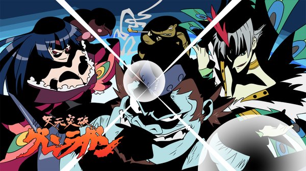 Anime picture 1422x800 with tengen toppa gurren lagann gainax adiane wide image guame cytomander thymilph