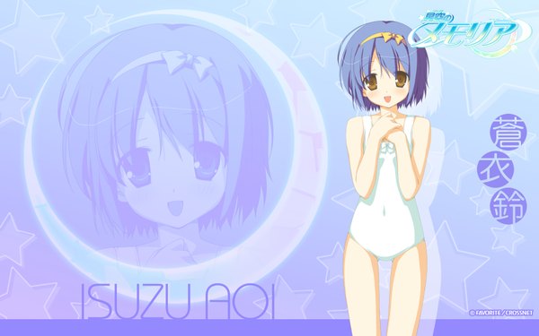 Anime picture 1920x1200 with hoshizora no memoria aoi isuzu shida kazuhiro highres wide image game cg swimsuit