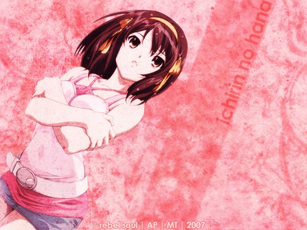 Anime picture 1600x1200 with suzumiya haruhi girl tagme