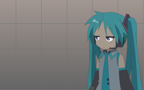 Anime picture 1680x1050 with vocaloid hatsune miku hiiragi kagami wide image vector cosplay girl tagme
