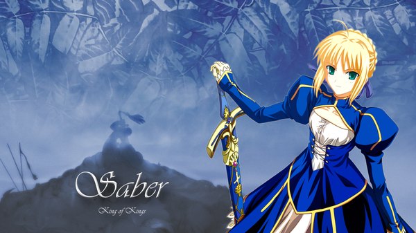 Anime picture 1920x1080 with fate (series) fate/stay night studio deen type-moon artoria pendragon (all) saber highres wide image
