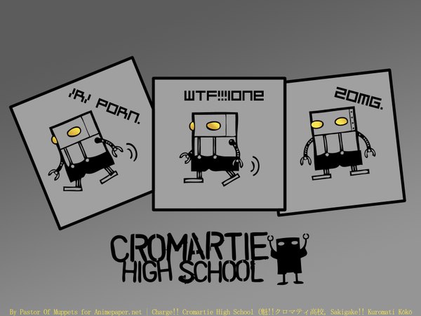 Anime picture 1600x1200 with cromartie high school production i.g robot tagme