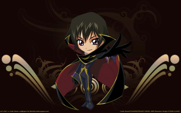Anime picture 1280x800 with code geass sunrise (studio) lelouch lamperouge wide image