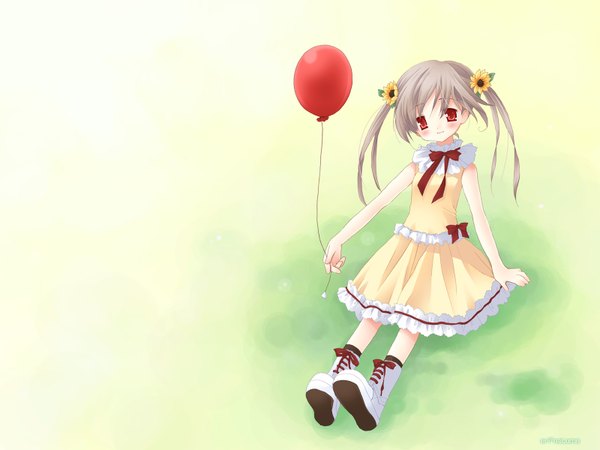 Anime picture 1600x1200 with original natsume eri balloon tagme