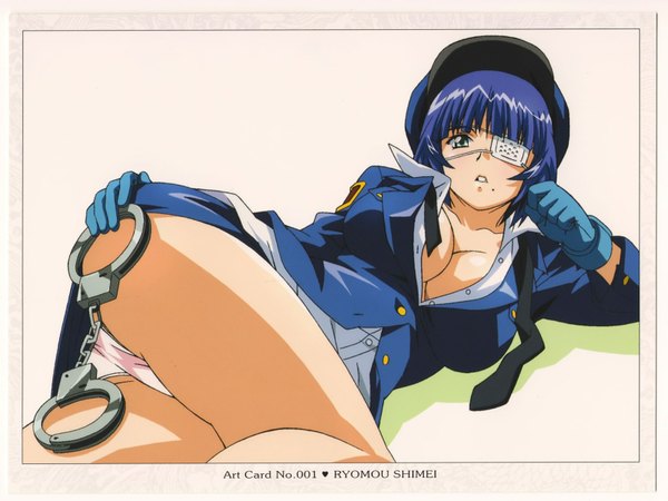 Anime picture 1600x1200 with ikkitousen ryomou shimei light erotic mole mole under mouth tagme