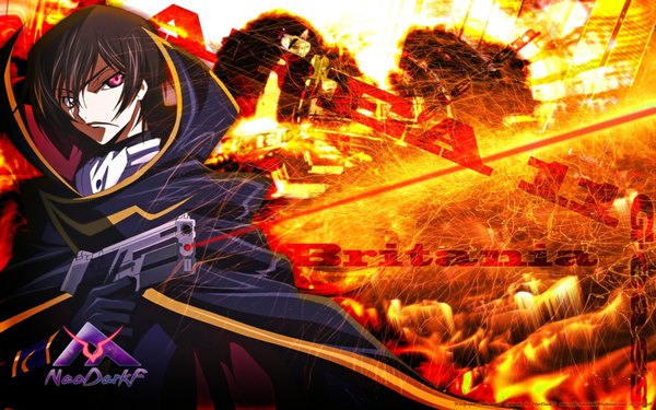 Anime picture 1680x1050 with code geass sunrise (studio) lelouch lamperouge wide image tagme