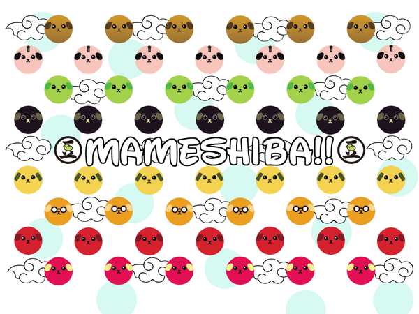 Anime picture 1024x768 with original mameshiba (pixiv 59310) simple background white background cloud (clouds) black eyes inscription multicolored animal glasses dog