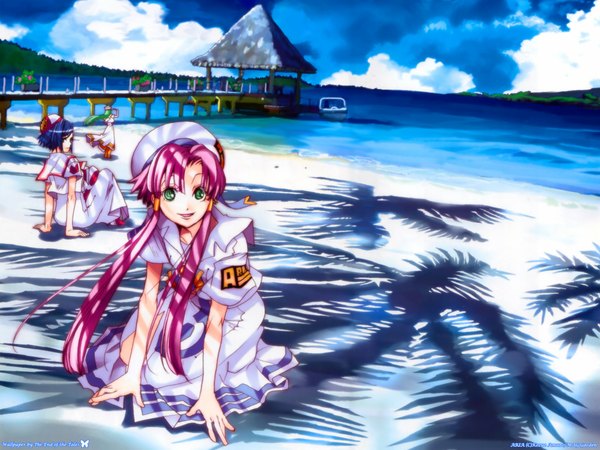 Anime picture 2048x1536 with aria mizunashi akari alice carroll aika s granzchesta highres beach