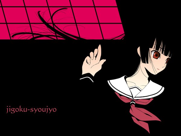 Anime picture 1600x1200 with hell girl studio deen enma ai blending tagme