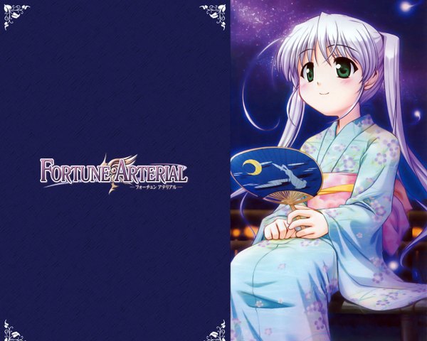 Anime picture 1280x1024 with fortune arterial august soft tougi shiro japanese clothes kimono tagme