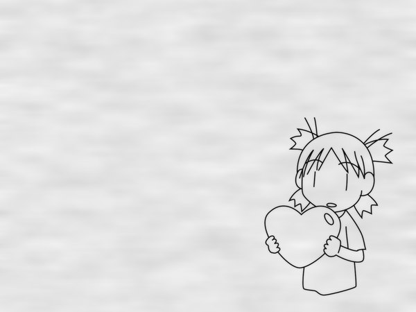 Anime picture 1600x1200 with yotsubato koiwai yotsuba heart tagme