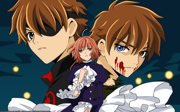 Anime picture 1920x1200 with tsubasa reservoir chronicle clamp sakura hime syaoran highres wide image