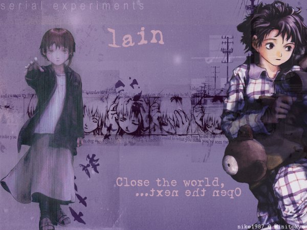Anime picture 1280x960 with serial experiments lain iwakura lain tagme