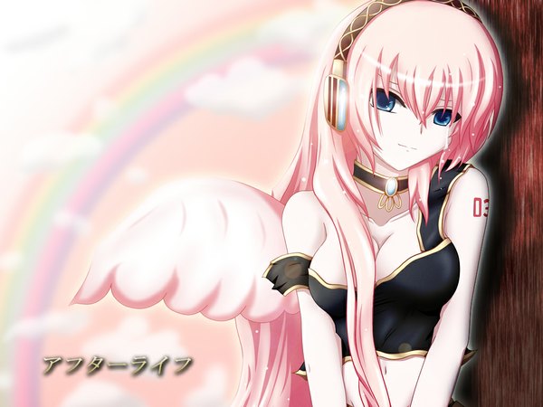 Anime picture 1024x768 with vocaloid megurine luka light erotic girl tagme