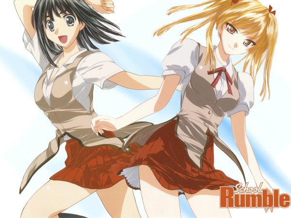 Anime picture 1024x768 with school rumble tagme