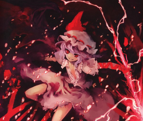 Anime picture 2911x2456 with touhou remilia scarlet tokiame highres girl spear the gungnir