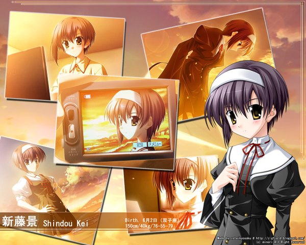 Anime picture 1280x1024 with ef ef a tale of memories ef a fairy tale of the two shaft (studio) minori shindou kei