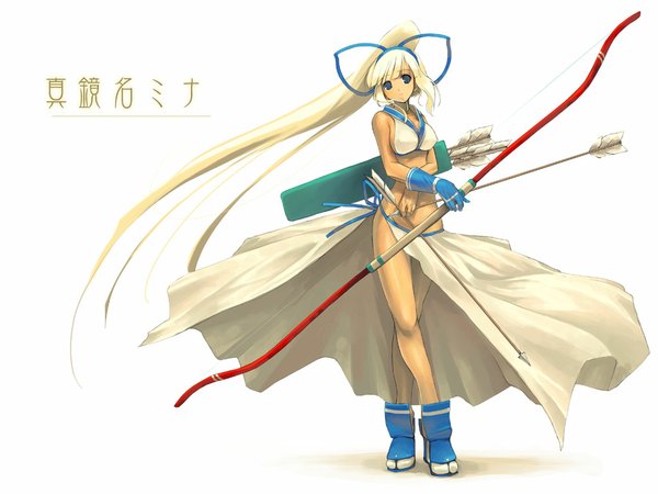 Anime picture 1024x768 with samurai spirits samurai spirits zero majikina mina white background archery