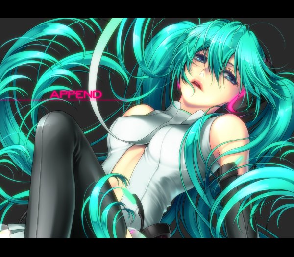 Anime picture 1200x1050 with vocaloid vocaloid append hatsune miku hatsune miku (append) kayu girl