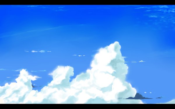 Anime picture 1280x803 with original ryouma (galley) sky cloud (clouds) letterboxed no people