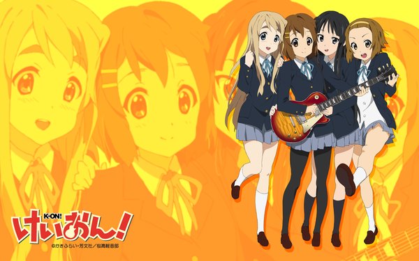 Anime picture 1920x1200 with k-on! kyoto animation akiyama mio hirasawa yui kotobuki tsumugi tainaka ritsu highres wide image