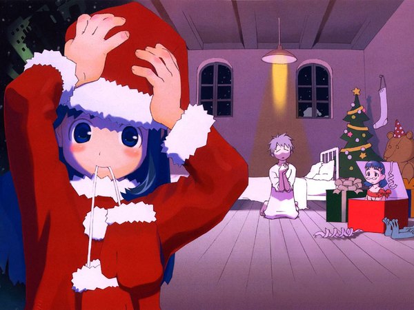 Anime picture 1024x768 with chokotto sister christmas tagme