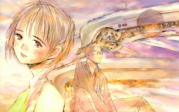 Anime picture 1920x1200 with saikano gonzo chise shuji takahashi shin highres wide image