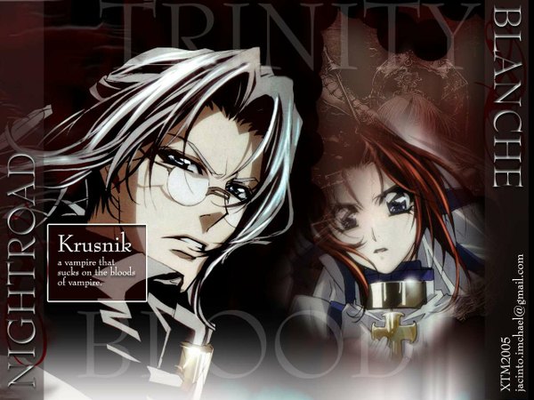 Anime picture 1280x960 with trinity blood gonzo abel nightroad esther blanchett tagme