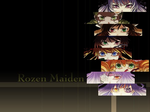 Anime picture 1600x1200 with rozen maiden suigintou shinku suiseiseki souseiseki hina ichigo kirakishou barasuishou kanaria