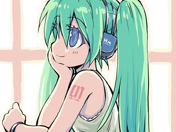 Anime picture 1024x768 with vocaloid hatsune miku girl tagme