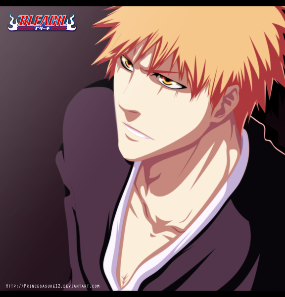 Anime picture 1156x1205 with bleach studio pierrot kurosaki ichigo akira-12 single tall image short hair simple background japanese clothes orange hair inscription orange eyes coloring black background boy kimono