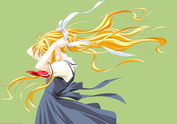 Anime picture 3999x2823 with air key (studio) kamio misuzu highres signed vector girl