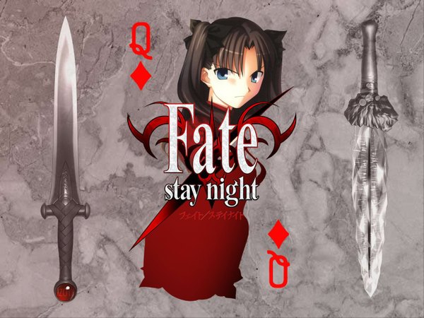 Anime picture 1280x960 with fate (series) fate/stay night studio deen type-moon toosaka rin