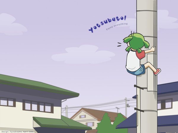 Anime picture 1600x1200 with yotsubato koiwai yotsuba tagme