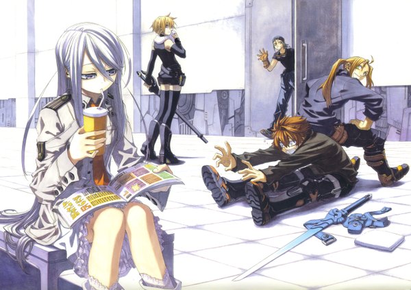 Anime picture 2836x2000 with chrome shelled regios felli loss layfon alseif nina antalk highres