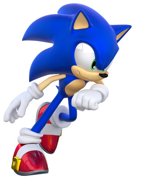 Anime picture 1500x1871 with sonic (series) sonic the hedgehog single tall image green eyes transparent background running smirk gloves animal white gloves furry