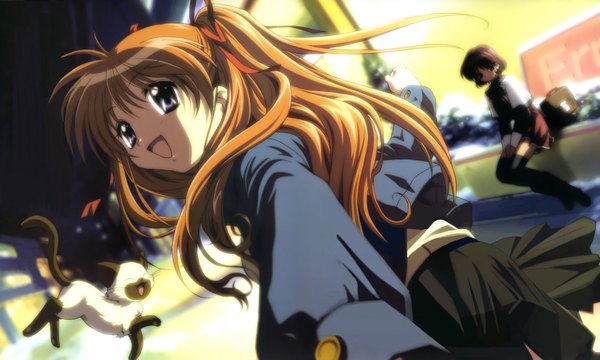 Anime picture 3330x2003 with kanon key (studio) sawatari makoto piro amano mishio highres wide image girl