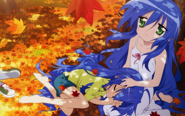 Anime picture 1280x800 with lucky star kyoto animation izumi konata wide image girl
