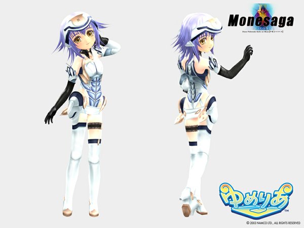 Anime picture 1024x768 with xenosaga yumeria studio deen monolith software kos-mos mone cosplay parody