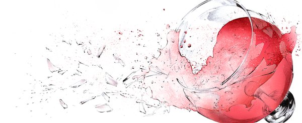 Anime picture 1280x523 with original sousou (sousouworks) simple background wide image white background monochrome broken drink wine glass debris