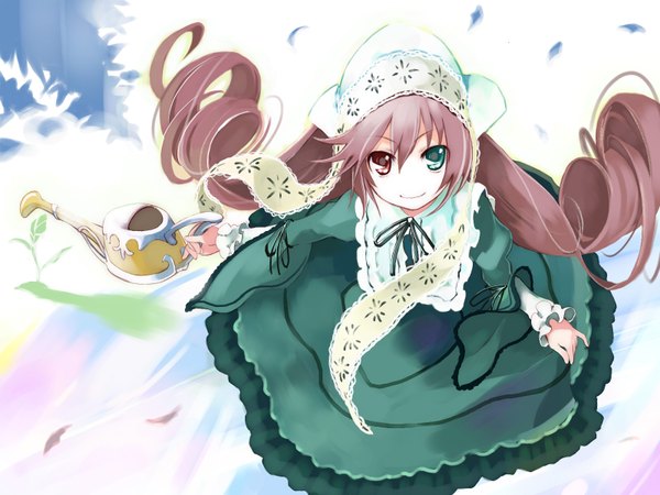 Anime picture 1600x1200 with rozen maiden suiseiseki ushiki yoshitaka heterochromia tagme